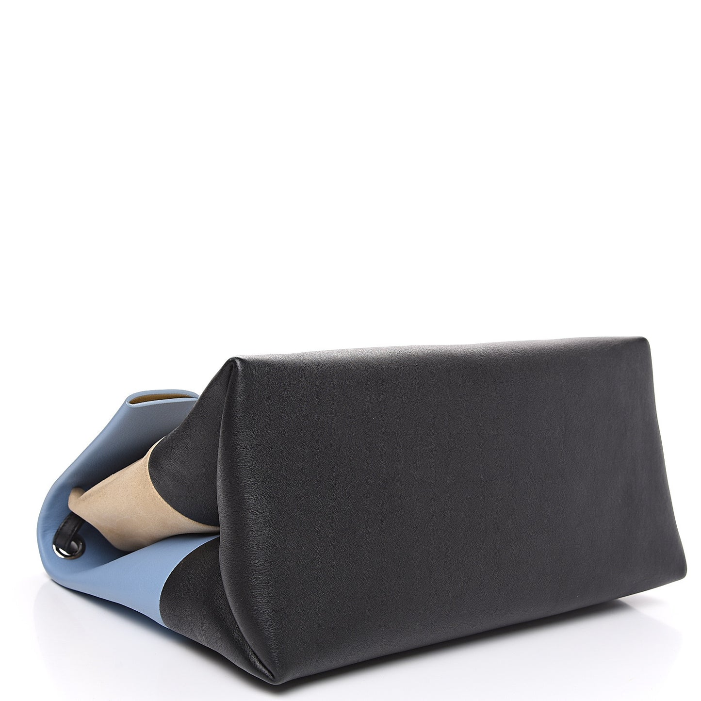 Calfskin Suede All Soft Shoulder Bag Blue Lavender