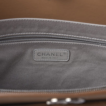 Chanel Aged Calfskin Quilted Be CC Tote Beige 9 of 11