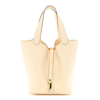 Hermes Taurillon Clemence Picotin Lock 22 MM Nata 1 of 11