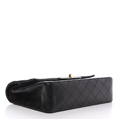 Chanel Lambskin Quilted Medium Double Flap Black 3 of 17
