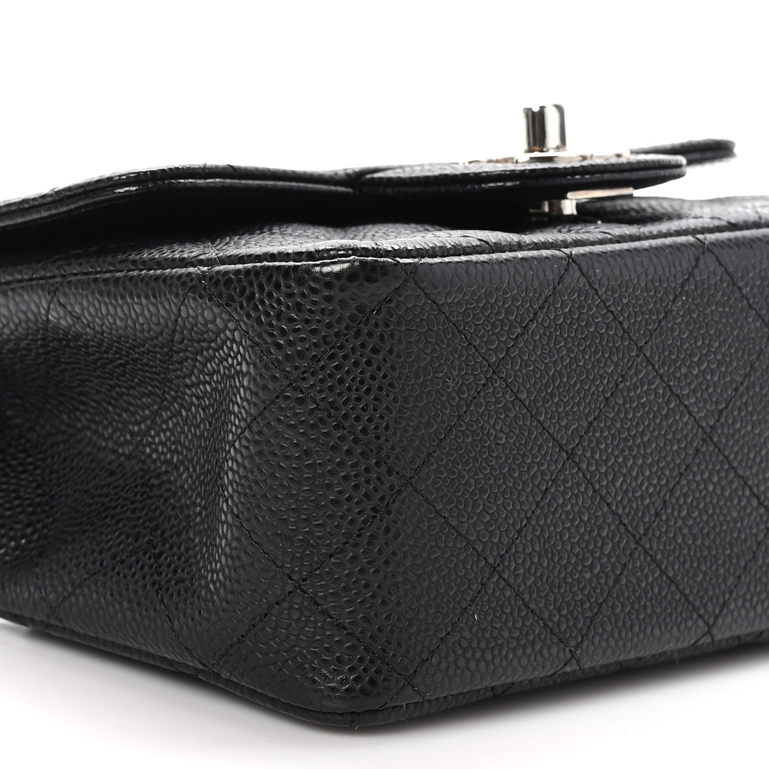 Chanel Caviar Quilted Mini Square Flap Black 9 of 10