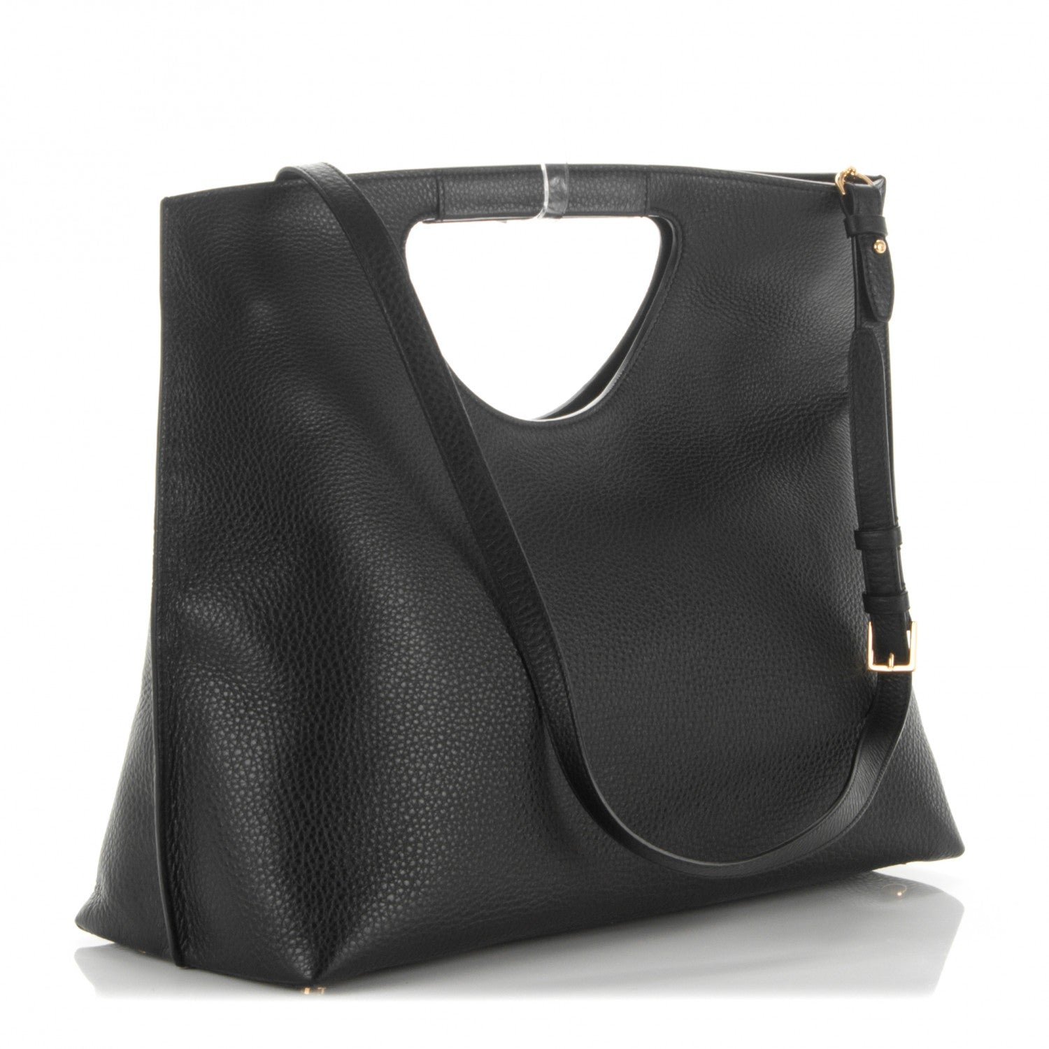 Tom Ford Grained Calfskin Alix Padlock Zip Tote Black 4 of 9