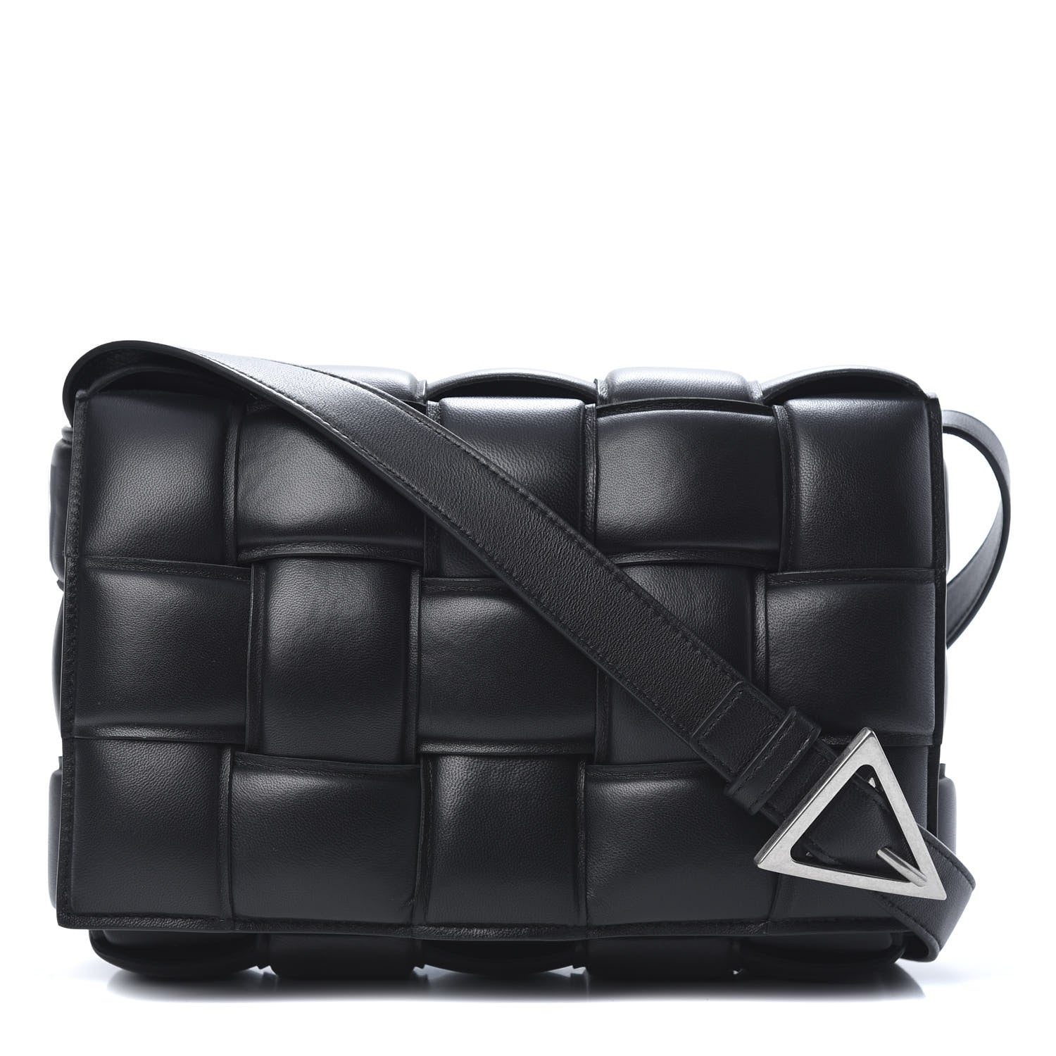 Bottega Veneta Nappa Maxi Intreccio Padded Cassette Crossbody Bag Black 1 of 9
