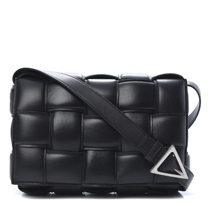 Bottega Veneta Nappa Maxi Intreccio Padded Cassette Crossbody Bag Black 1 of 9
