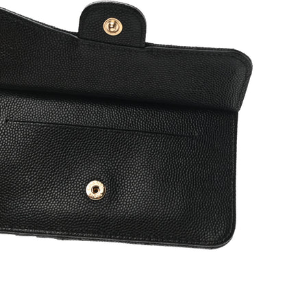 Chanel Caviar Quilted Flap Zip Card Holder Black 8 of 9