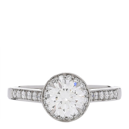 Tiffany Platinum Diamond .82ct Soleste Round Brilliant Engagement Ring 52 6 1 of 7