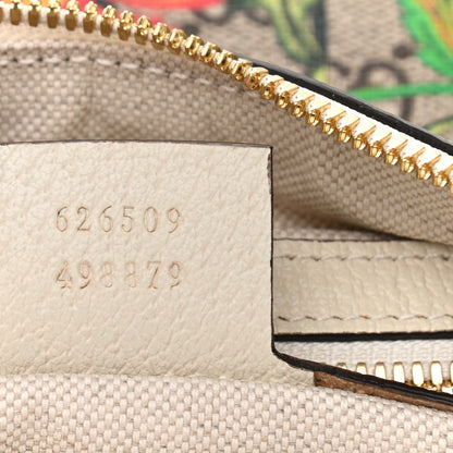 Gucci GG Supreme Monogram Flora Web Small Ophidia Half Moon Hobo White 7 of 11
