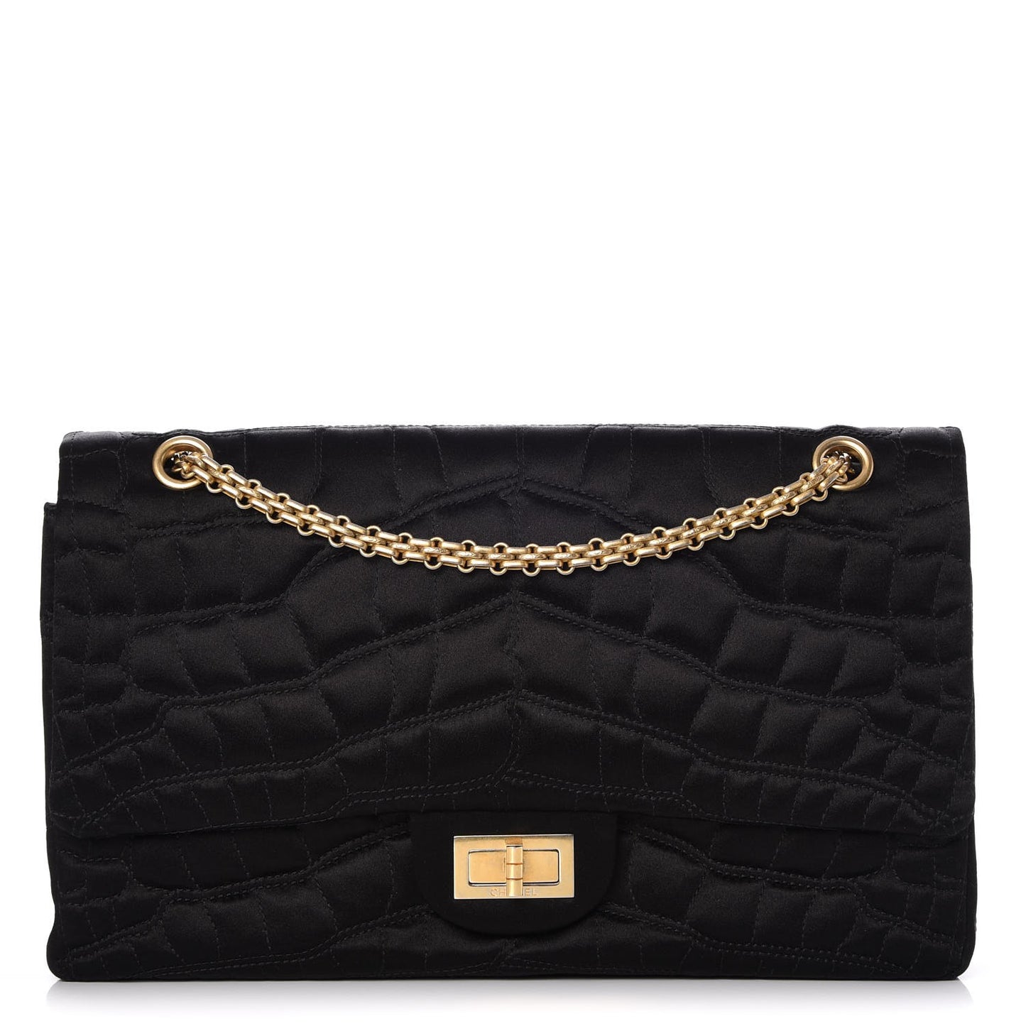 Satin Coco's Croc 2.55 Reissue 227 Flap Black