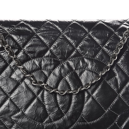 Chanel Glazed Calfskin Quilted CC Messenger Bag Black 8 of 10