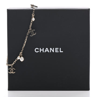 Chanel Pearl CC Chain Anklet Gold 4 of 4