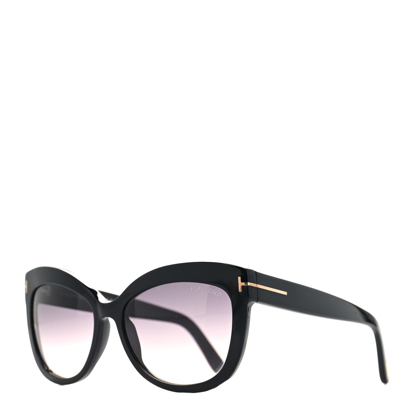 Acetate Alistair Cat Eye Sunglasses TF524 Black