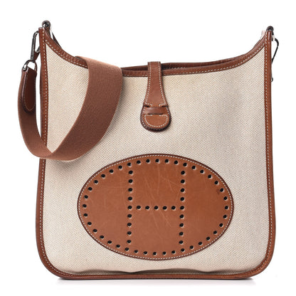 Hermes Toile Natural Barenia Evelyne II PM Fauve 1 of 12