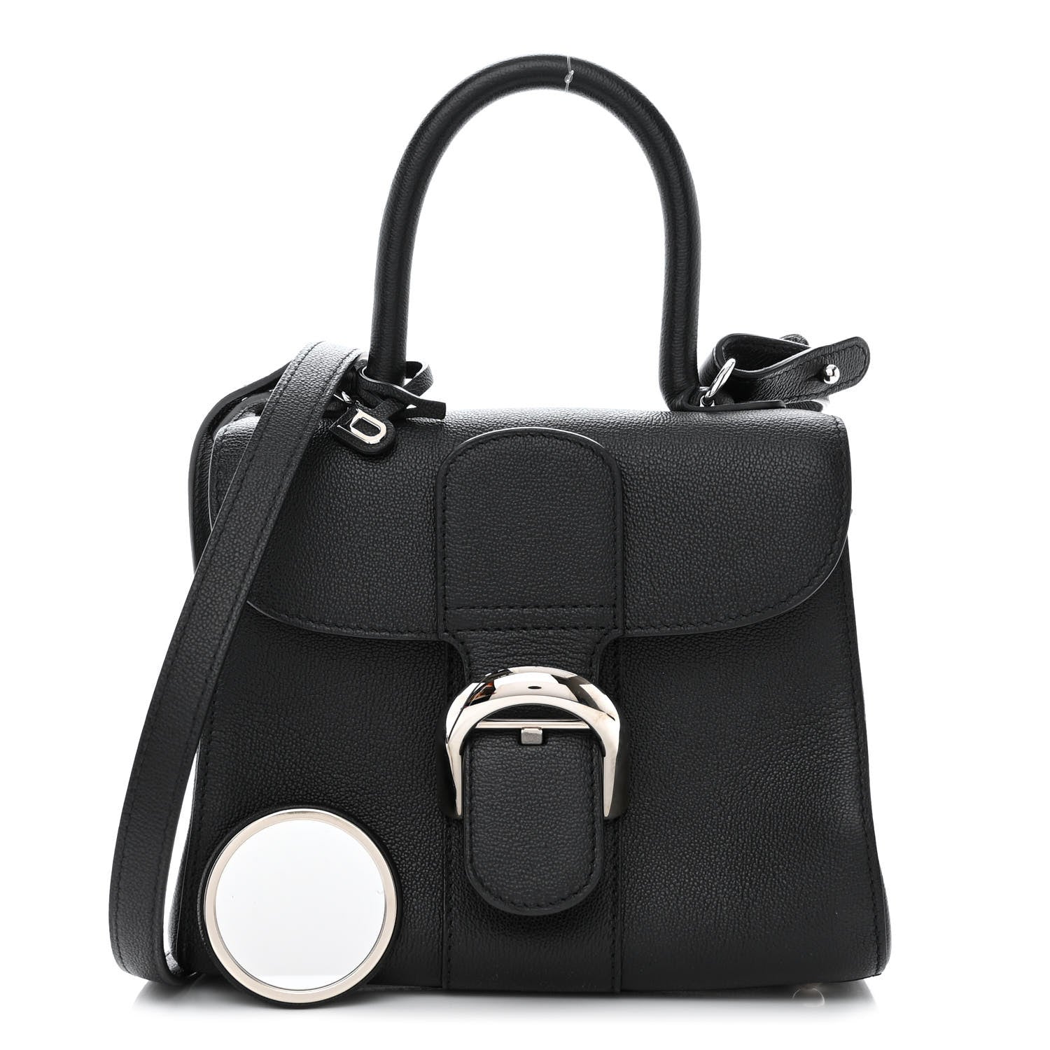 Delvaux Grained Rodeo Calfskin Mini Brillant Camaieux Satchel Black 1 of 11