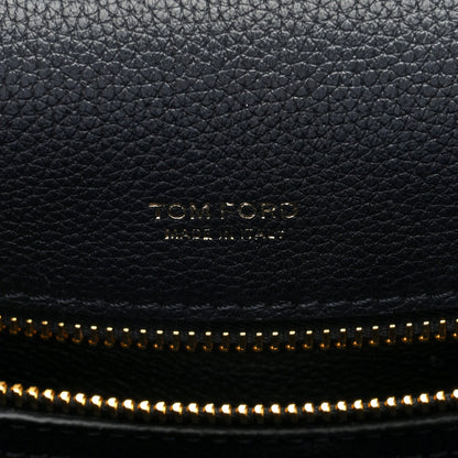 Tom Ford Calfskin Medium T Clasp Tara Crossbody Bag Black 6 of 9