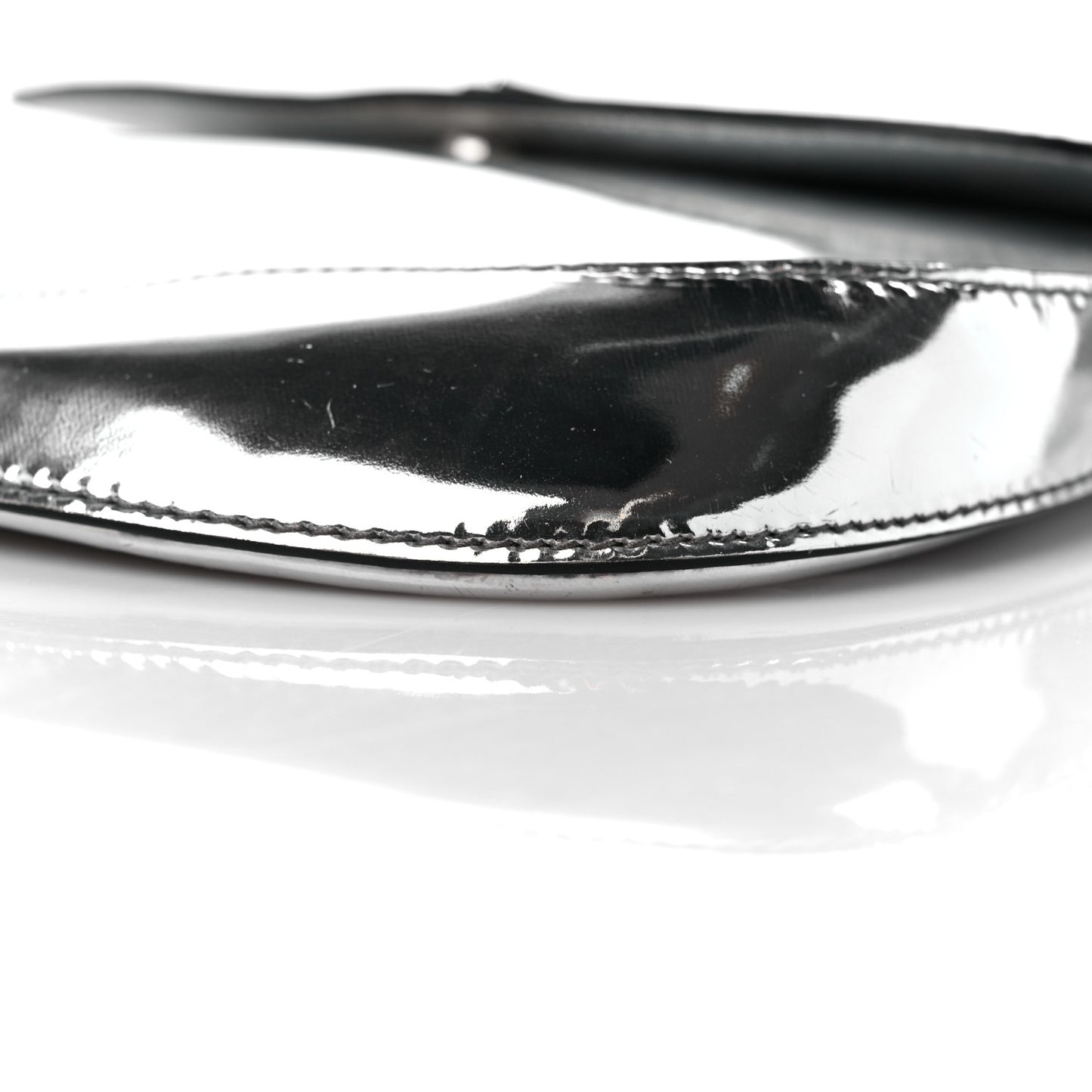 Spazzolato Cleo Flap Shoulder Bag Argento