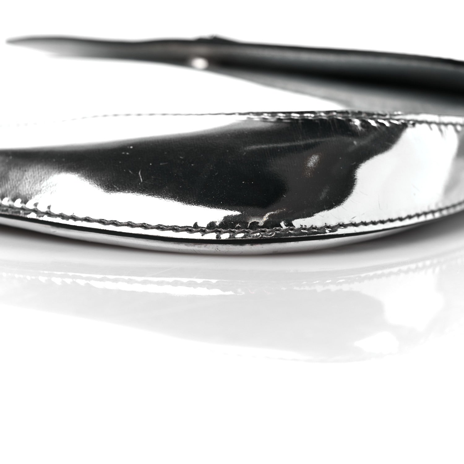 Prada Spazzolato Cleo Flap Shoulder Bag Argento 9 of 16