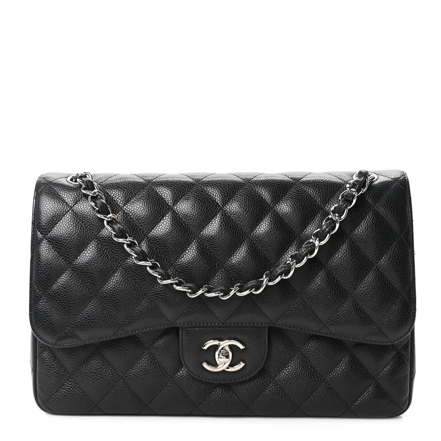 Chanel Caviar Quilted Jumbo Double Flap Black 1 of 9