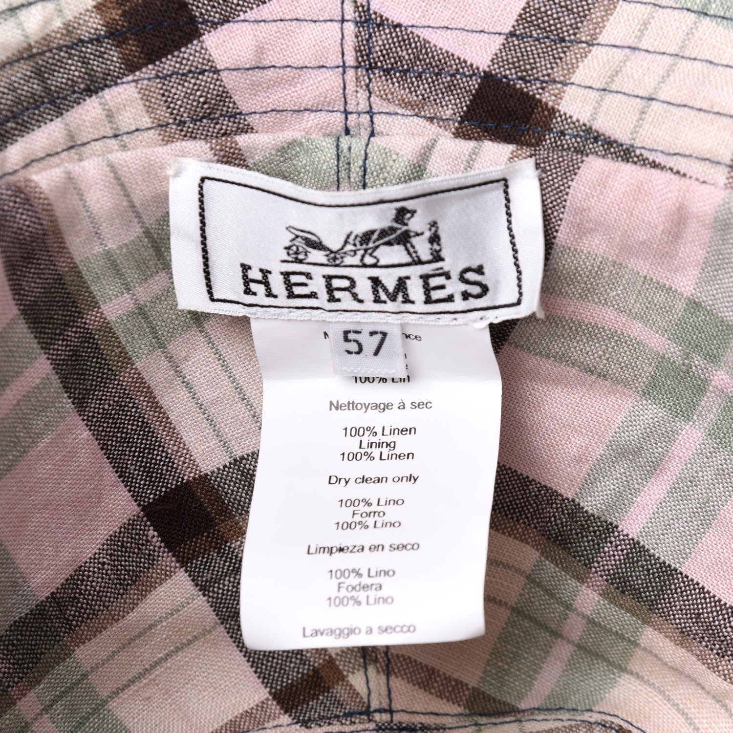 Hermes Denim Bucket Hat 57 5 of 6