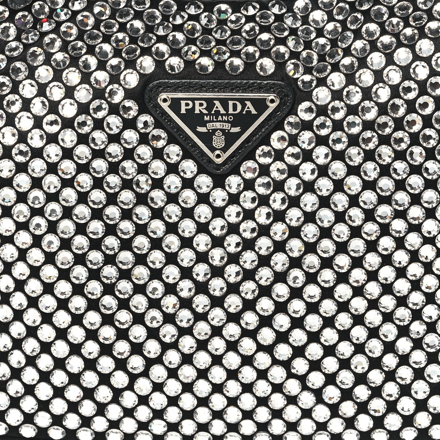 Satin Crystal Mini Re-Edition 2000 Bag Cristal