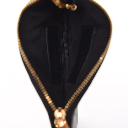 Saint Laurent Calfskin Matelasse Monogram Key Pouch Black 5 of 8