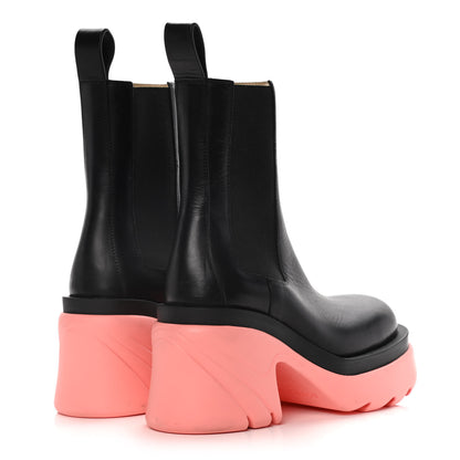 Bottega Veneta Calfskin The Flash Chelsea Boots 36.5 Black Flamingo 4 of 16