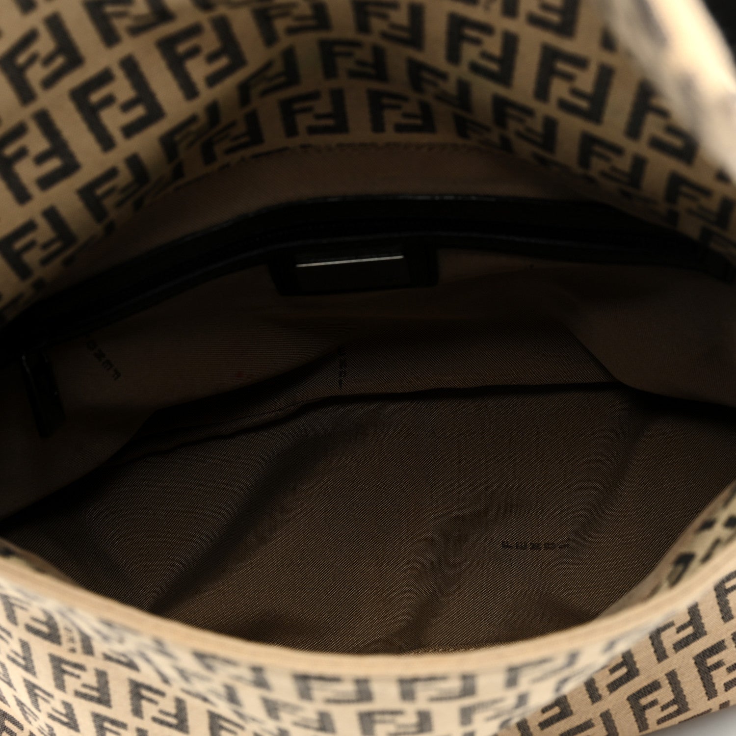 Fendi Zucchino Mama Baguette Mogano Panna Testa di Moro 5 of 10