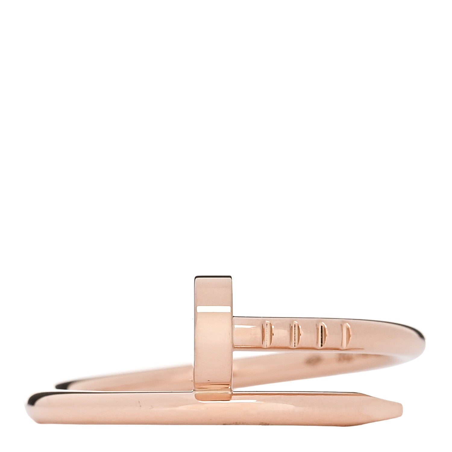 Cartier 18K Pink Gold Small Juste Un Clou Ring 53 6.25 1 of 5
