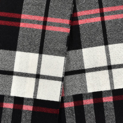 Burberry Cashmere Giant Check Fringe Scarf Navy 3 of 5