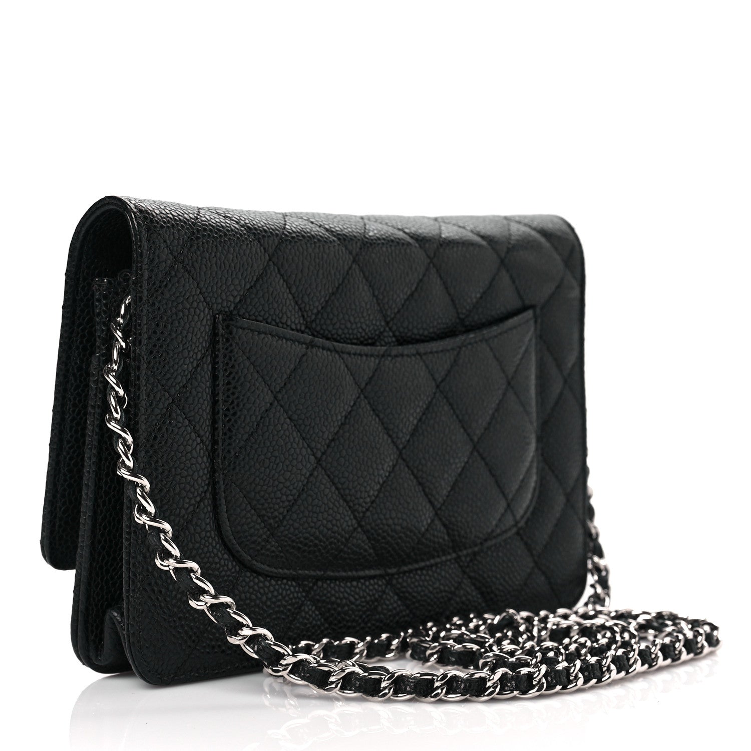 Chanel Caviar Quilted Wallet On Chain WOC Black 3 of 7
