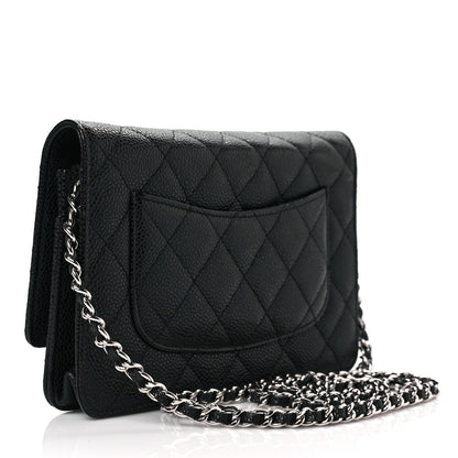 Chanel Caviar Quilted Wallet On Chain WOC Black 3 of 7
