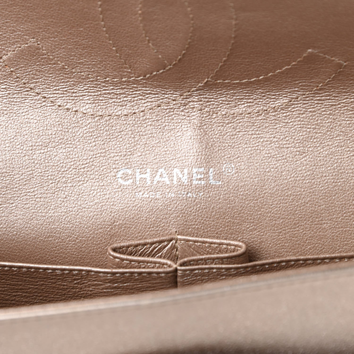 Chanel Metallic Lambskin Quilted Jumbo Double Flap Gold 6 of 17