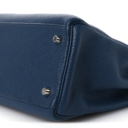 Hermes Togo Kelly Retourne 28 Bleu De Prusse 10 of 17