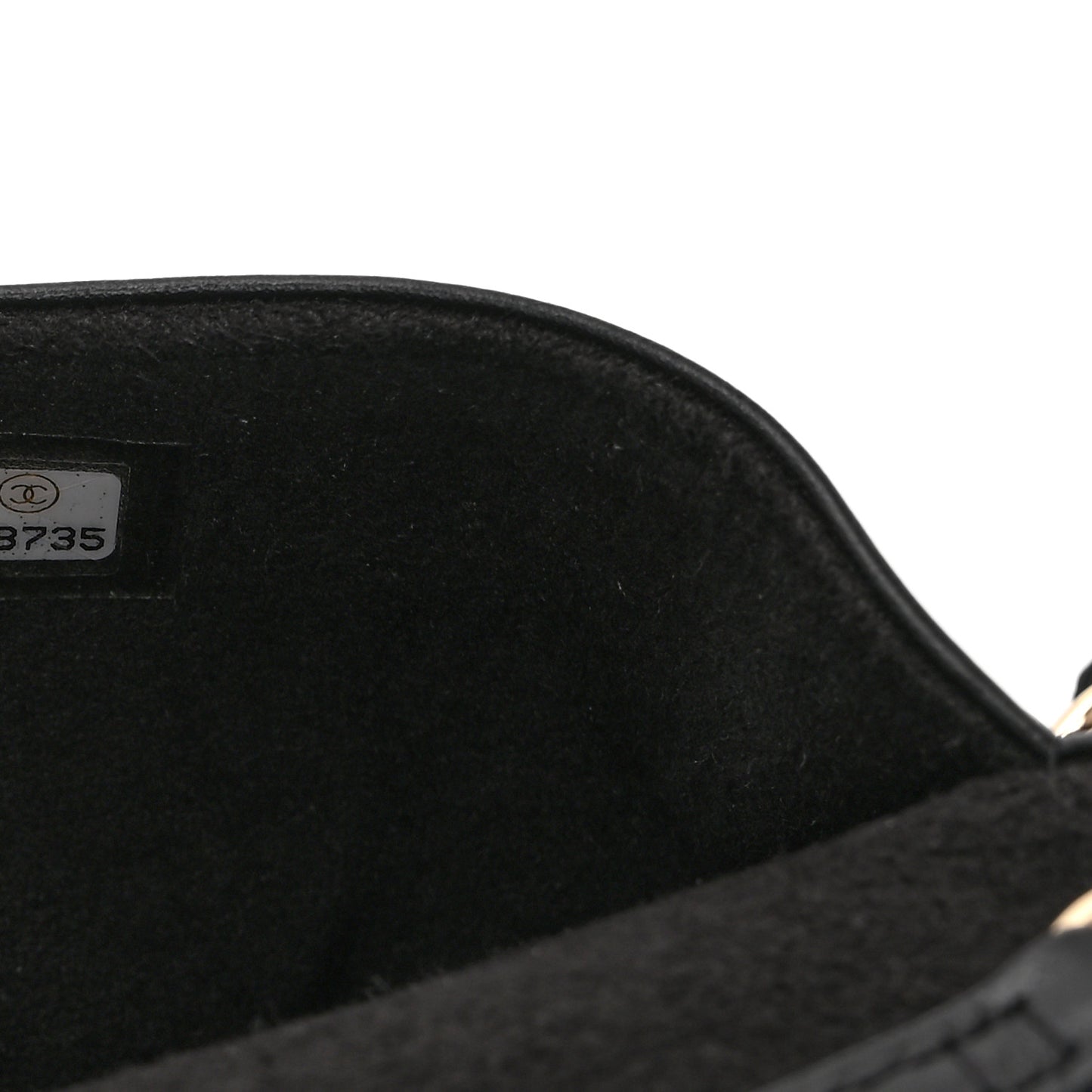 Caviar Quilted Chain Glasses Case Black