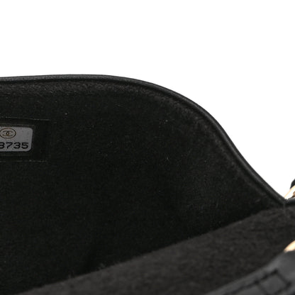 Chanel Caviar Quilted Chain Glasses Case Black 7 of 10