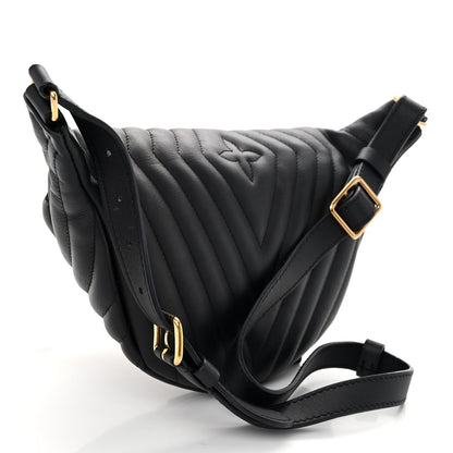 Louis Vuitton Calfskin Quilted New Wave Bumbag Black 3 of 9