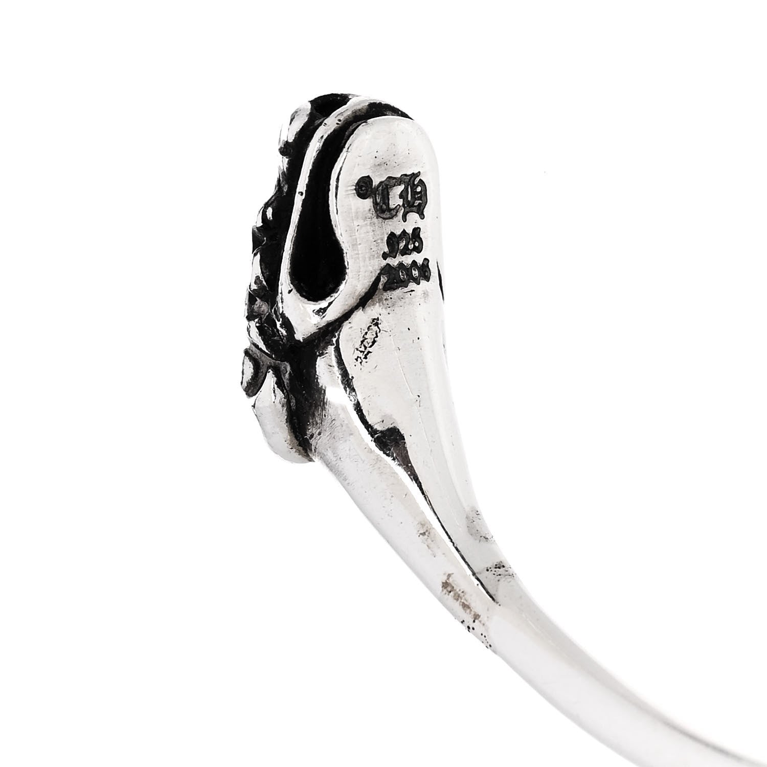 Chrome Hearts Sterling Silver Double Dog Cuff Bracelet 3 of 3