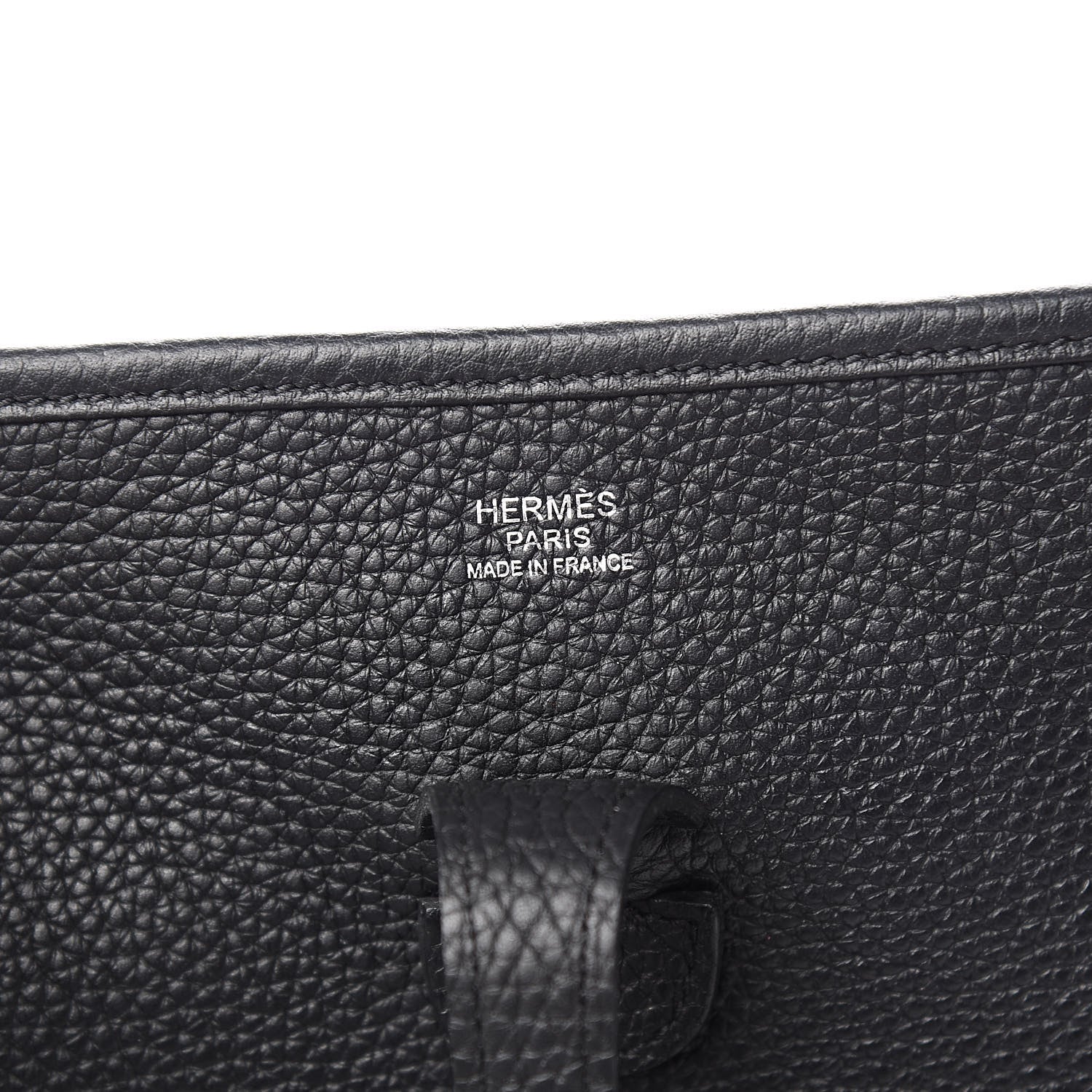 Hermes Taurillon Clemence Evelyne III PM Black 6 of 10