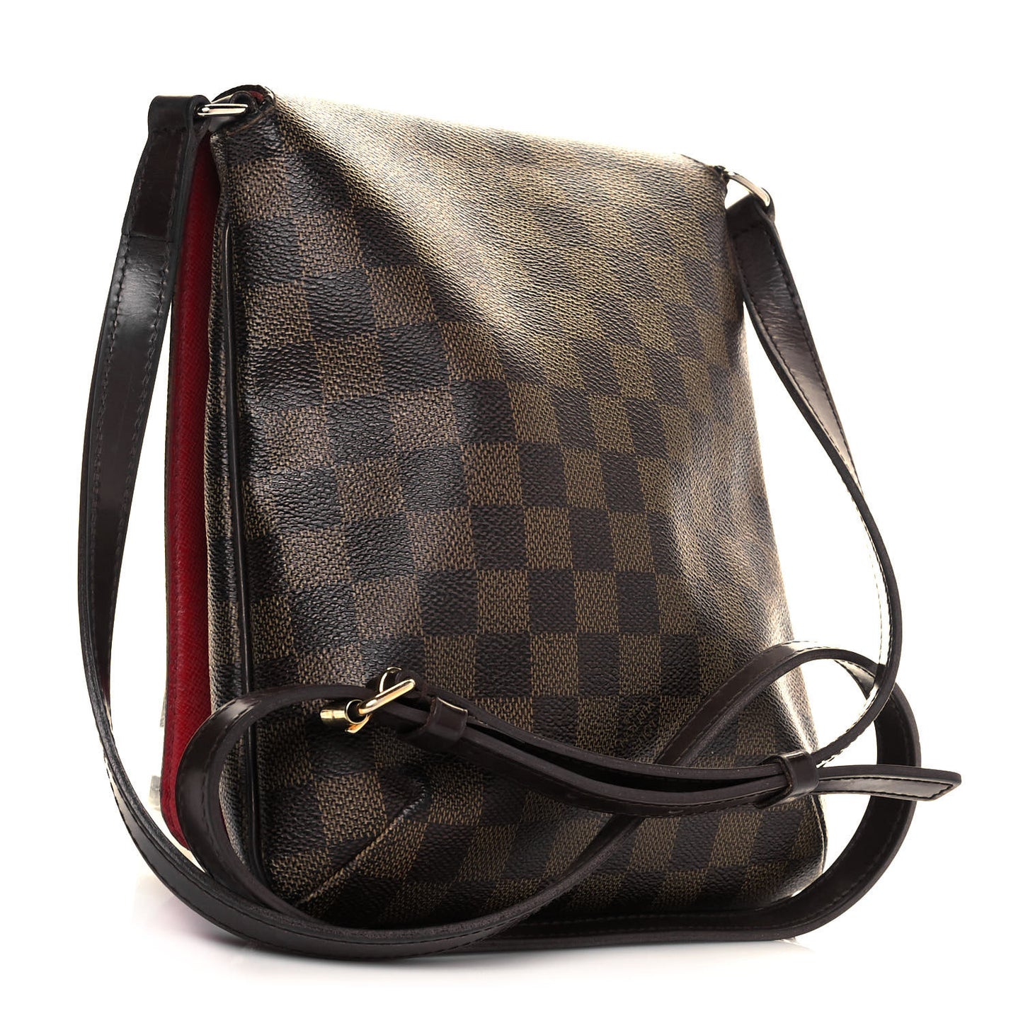 Damier Ebene Musette Salsa Long Strap