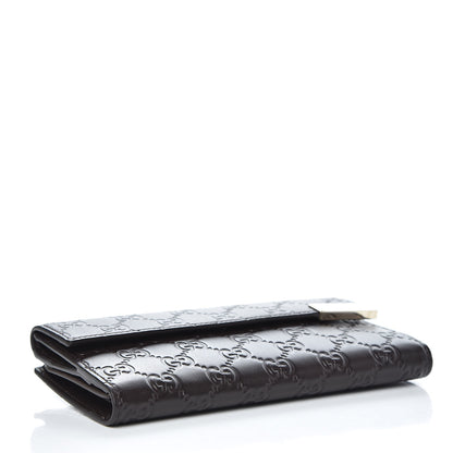 Gucci Guccissima Signature Dice Continental Wallet Chocolate 4 of 7
