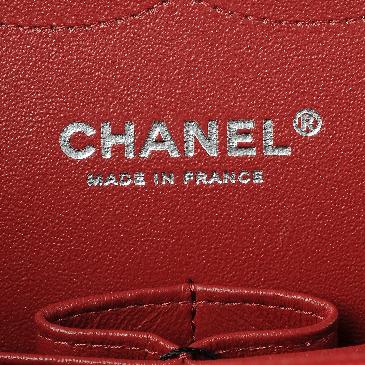 Chanel Caviar Quilted Jumbo Double Flap Dark Red 7 of 9