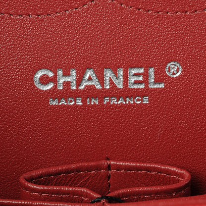 Chanel Caviar Quilted Jumbo Double Flap Dark Red 7 of 9