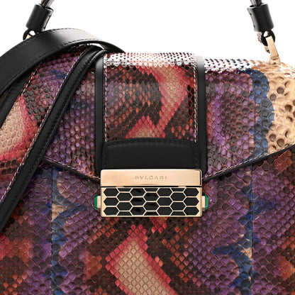 Bulgari Snakeskin Serpenti Viper Top Handle Bag Multicolor 8 of 16