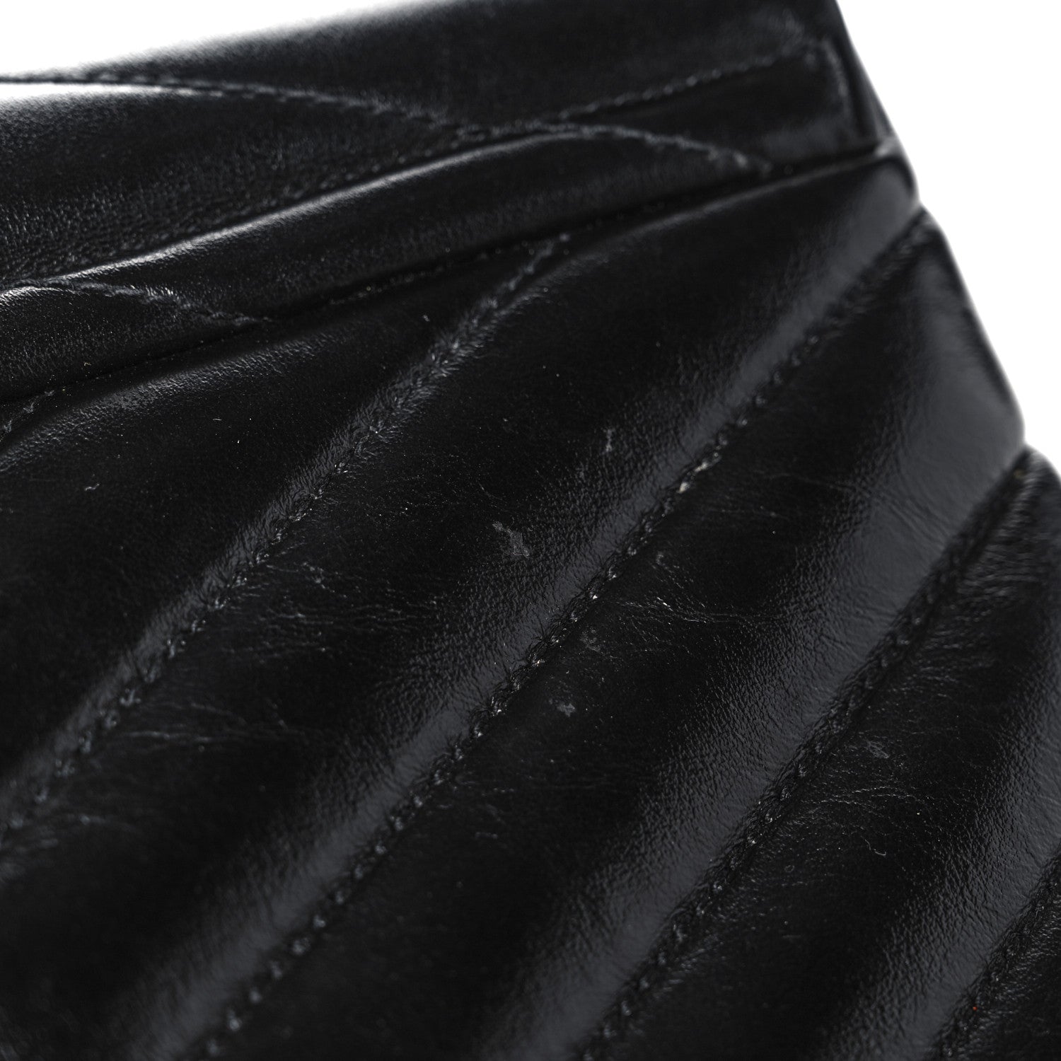 Saint Laurent Calfskin Y Quilted Monogram Small Loulou Chain Satchel Black 14 of 14