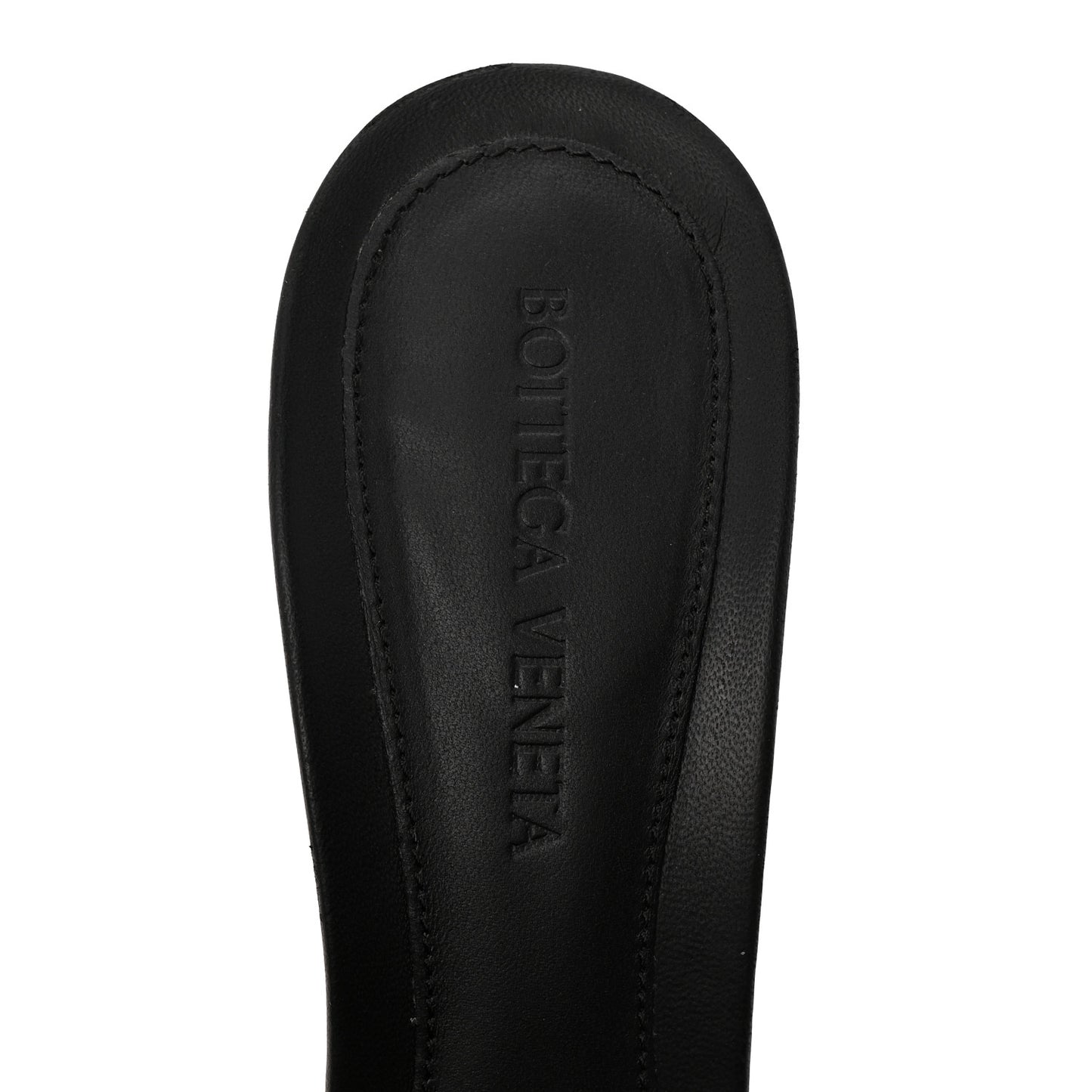 Nappa Matelasse Padded Mule Sandals 37 Black