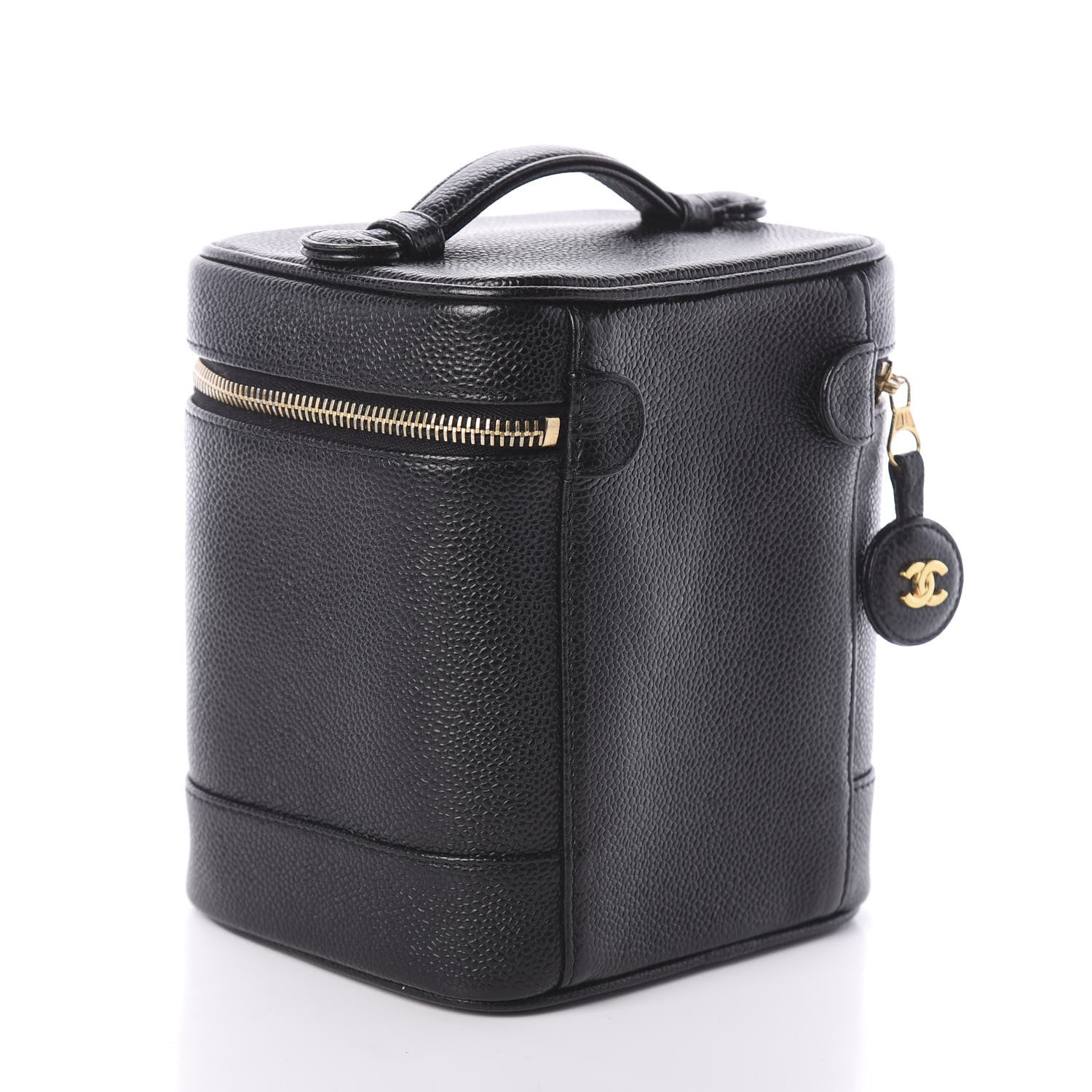 Chanel Caviar Vanity Cosmetic Case Black 3 of 7