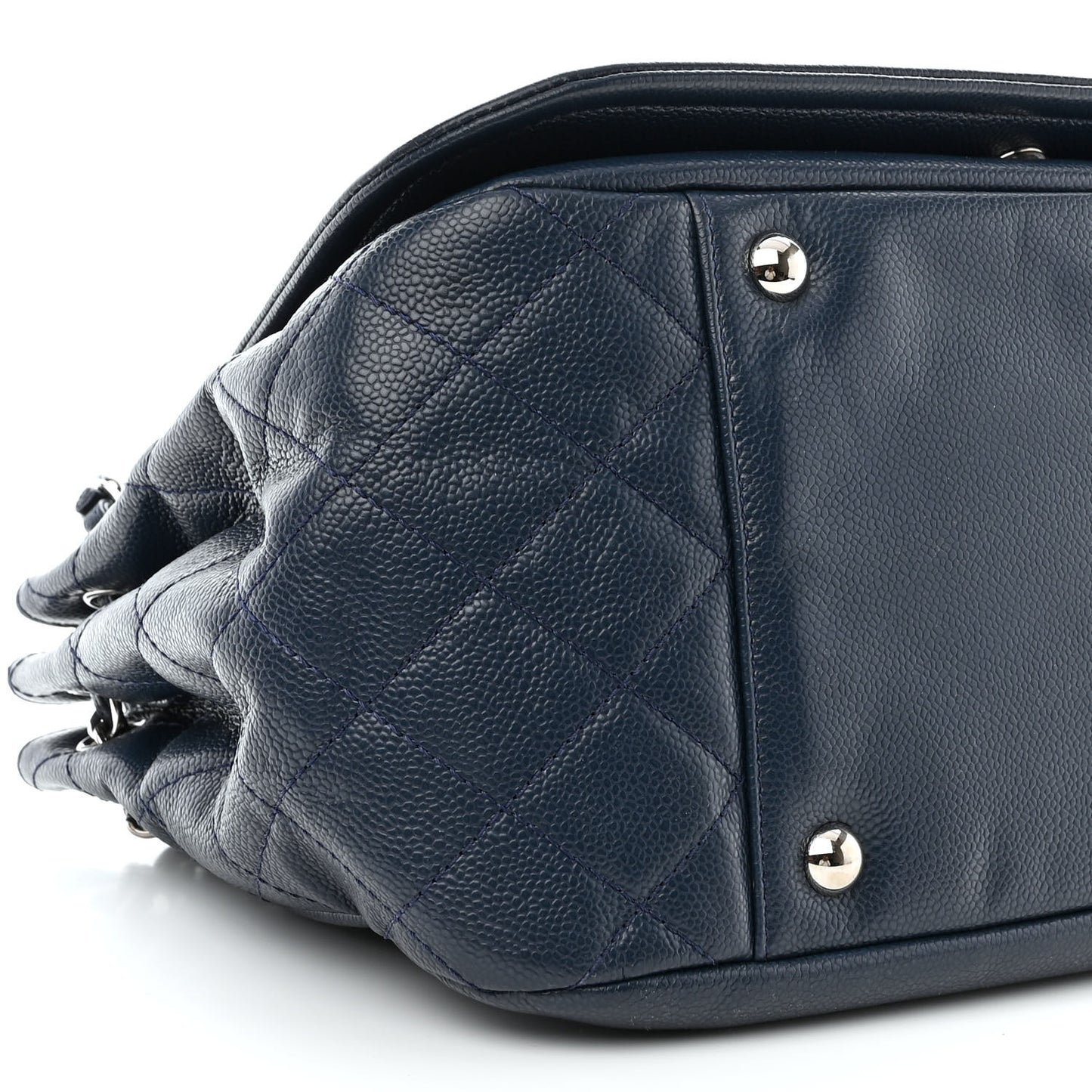Caviar Timeless CC Accordion Flap Navy