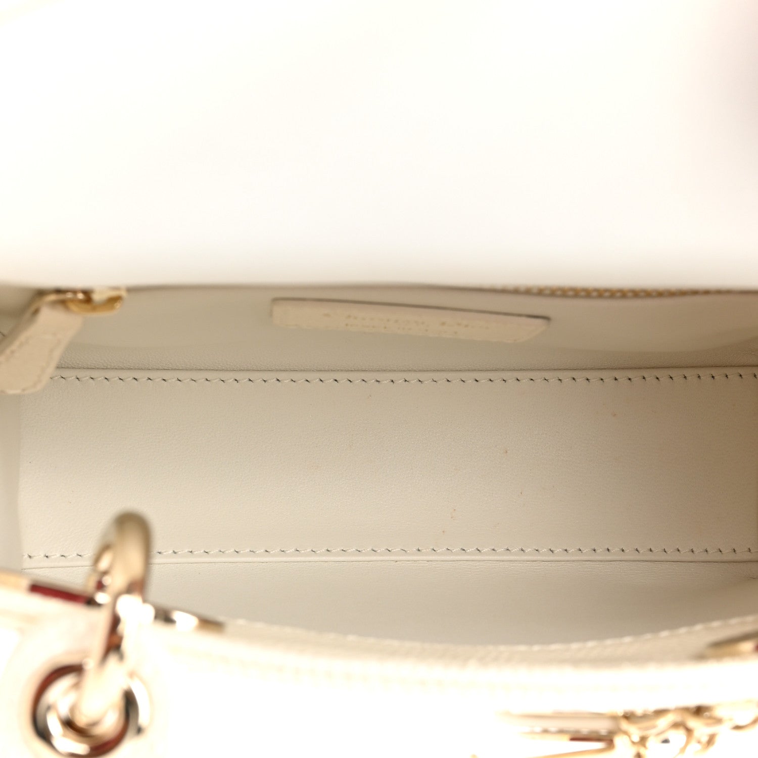 Christian Dior Lizard Mini Lady Dior White 5 of 11