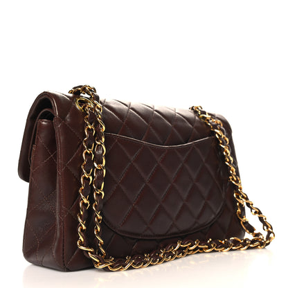 Chanel Lambskin Quilted Small Double Flap Dark Brown 3 of 11