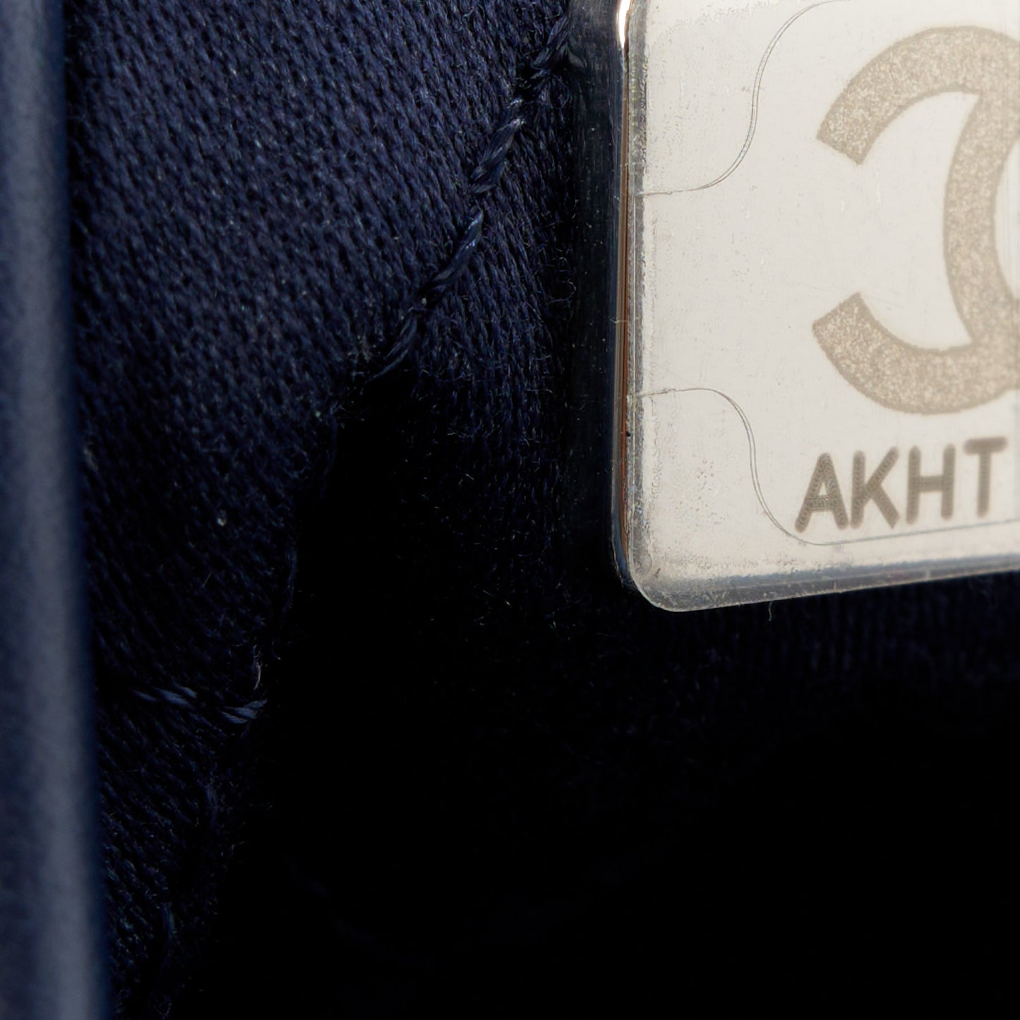Denim Stitched Quilted Mini Chanel 22 Blue