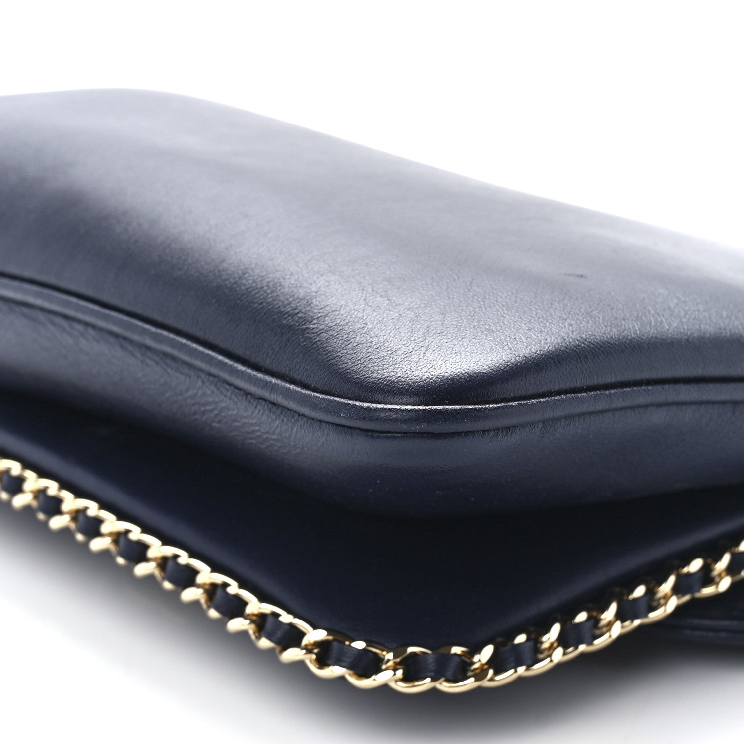 Chanel Lambskin Quilted Large CC Unchained Crossbody Navy 11 of 11